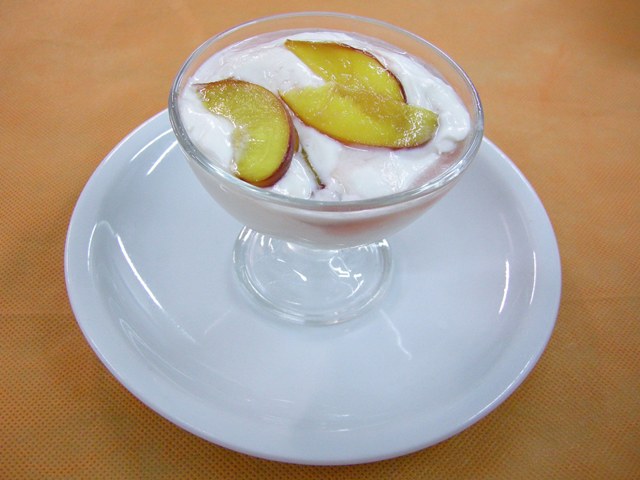 Mousse alle pesche