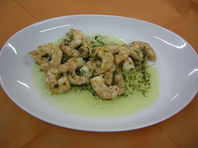 Gamberetti alle erbe aromatiche