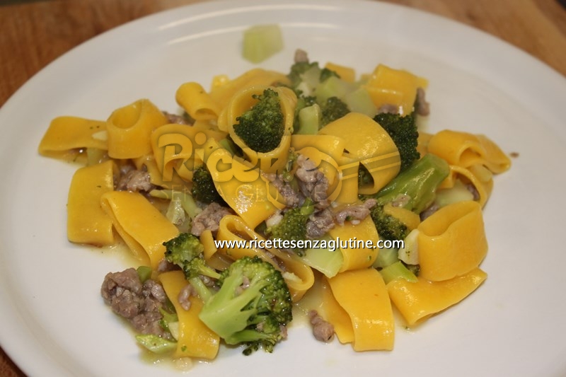 Ricetta Calamarata con broccoli e salsiccia senza glutine