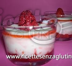 Ricetta Fragoloni con crema di yogurt senza glutine