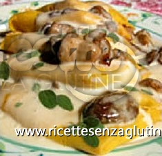 Ricetta Lasagnette di grano saraceno e funghi porcini senza glutine