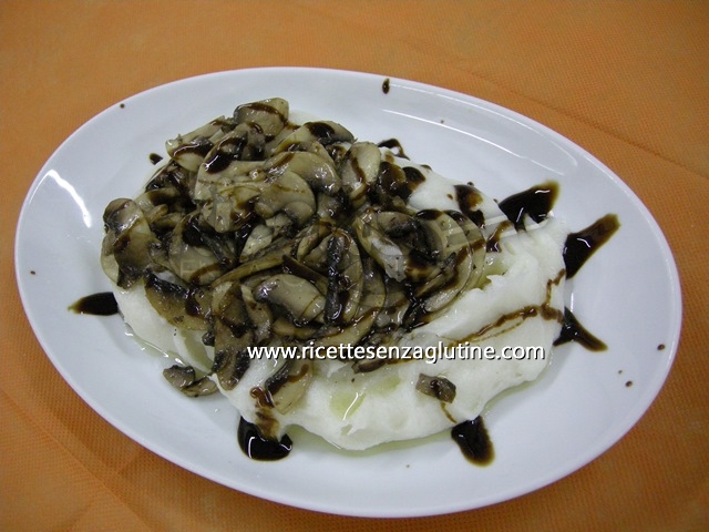 Ricetta Polenta con Champignon al Balsamico senza glutine