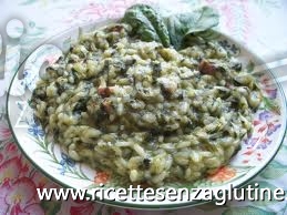 Ricetta Risotto agli spinaci senza glutine