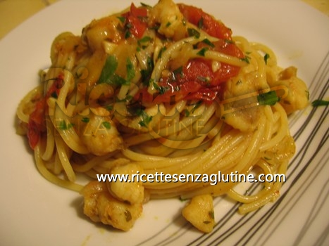 Ricetta Spaghetti alla coda di rospo senza glutine