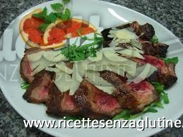 Ricetta Tagliata e rucola senza glutine